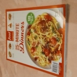 4/$15   Food Network 25-minute Dinners Magazine Cooking